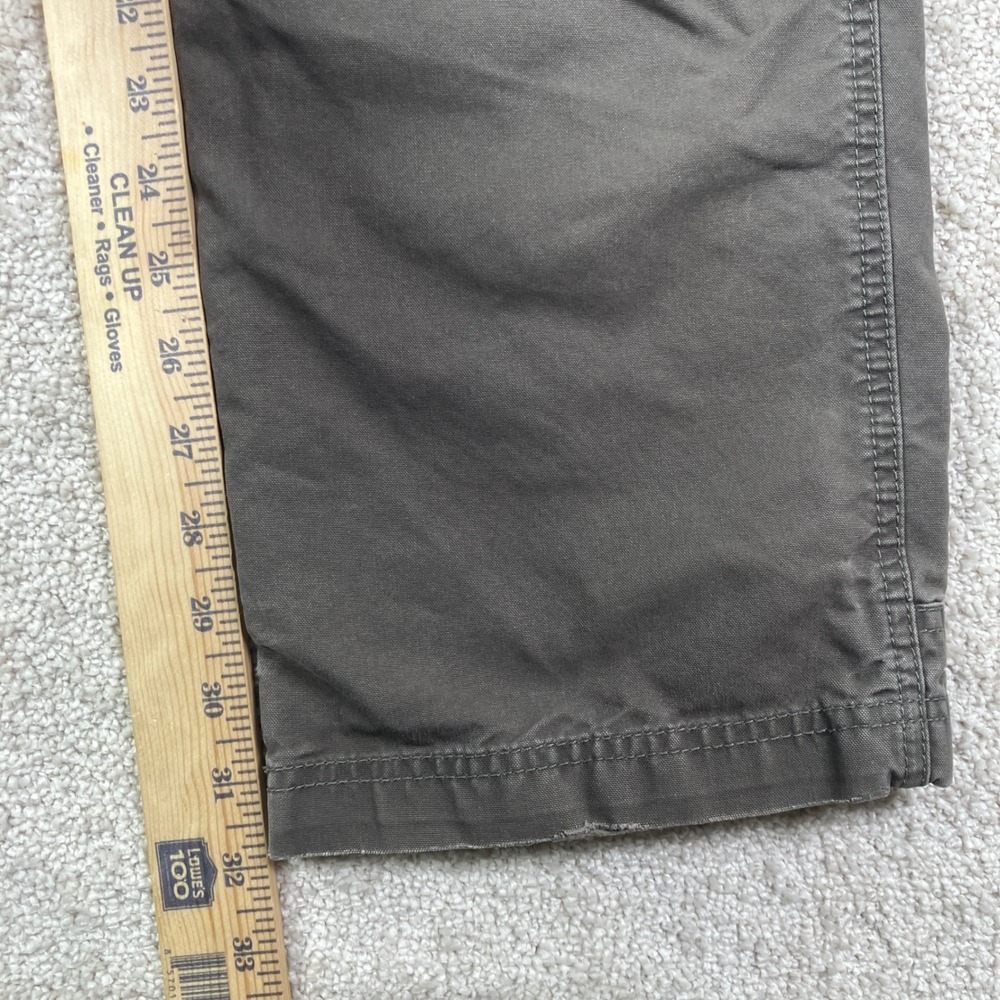 L.L. Bean Riverton Mens 34x34 (34x32) Cargo Pants Gray Nylon Cotton Utility Work - Picture 5 of 10